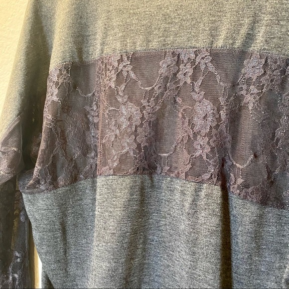 Love Tree Lace V-Neck Long-Sleeve Shirt - Picture 4 of 7